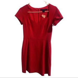 Red French connection dress